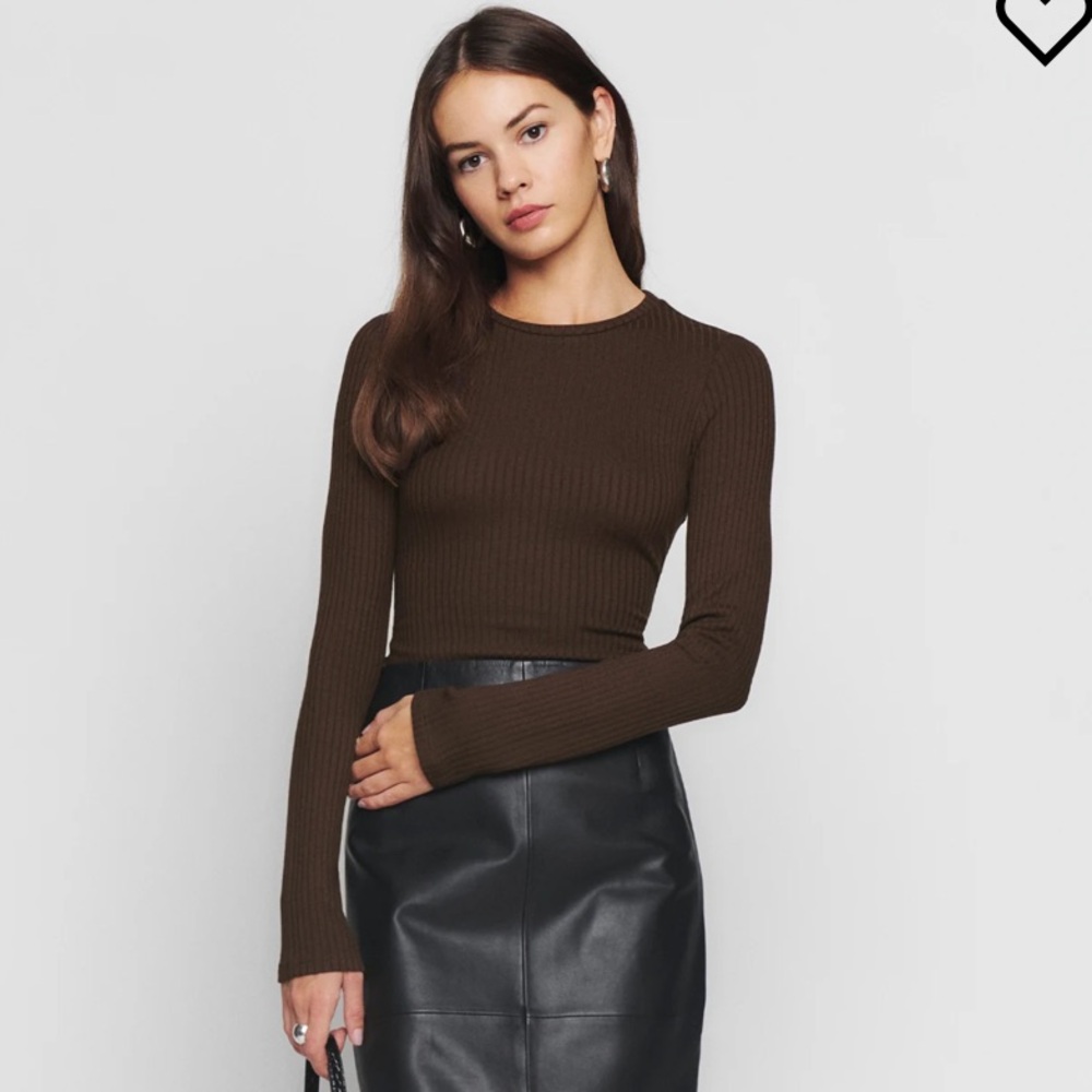 Reformation Junia Knit Top. Small